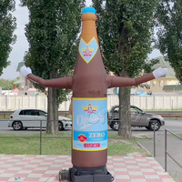 Bouteille de bière gonflable personnalisée avec logo imprimé numériquement, imperméable et durable, pour la promotion publicitaire en extérieur – Offre Spéciale