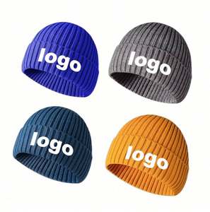 Design Beanie Custom Private Customization Label Casual Winter Hat Personalized Cuffed Knitted Fisherman Beanie - Product Image 3