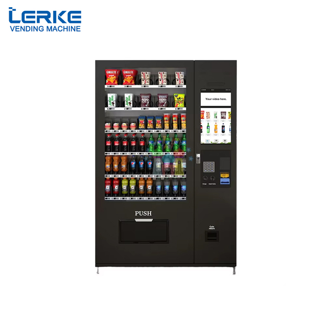 Hot Selling SDK Enabled Automatic Snack & Drink Combo Vending Machine with Compressor Cooling and Touchscreen Display