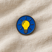 Épinglette en émail personnalisée avec signe dollar jaune, badge rond en métal pour les promotions bancaires et les cadeaux d'événements