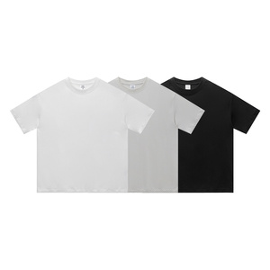 Camiseta de algodón 100% para hombre, de alta calidad, extragrande, al por mayor, con impresión personalizada de logotipo, para ropa urbana. - Product Image 1