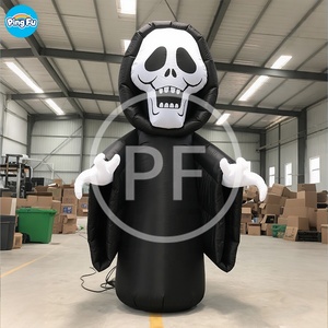 Inflable personalizado para Halloween al aire libre Horror <span class=keywords><strong>casa</strong></span> patio jardín decoración inflable Grim Reaper para fiesta de Halloween para decoración del hogar - Product Image 4