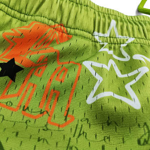 Custom High Waist Men's Gym Board Shorts Quick Dry Breathable Polyester Double <b>Layer</b> Mesh OEM Service Drawstring Closure - Product Image 3