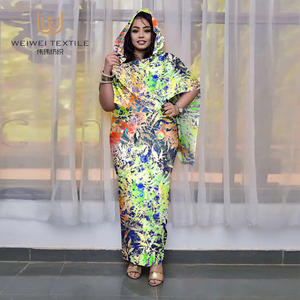 Nuevo diseño de lujo islámico Femme Abaya poliéster gasa tela somalí Dirac musulmán mujeres Abaya sudanés Toub - Product Image 2