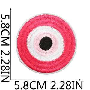 Trendy Pink Heart Embroidered Patches <b>Large</b> Iron-on Appliques Nonwoven Felt Polyester Thread for Cowboy Hats Denim Aesthetic - Product Image 3