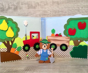 Giocattoli Educativi <span class=keywords><strong>Montessori</strong></span> 2025, Nuova Tavola delle Attività in Feltro Morbido a Tema Aereo e Auto, Personalizzabile in Colore e Dimensioni, per Bambini, Marca FUAN - Product Image 4