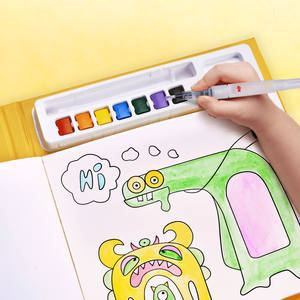 كتاب تلوين بألوان مائية محمول من Joycat ، كتاب تلوين مع فرشاة طلاء ، كتاب جواش للأطفال ، رسم صور جرافيتي ، أدوات مكتبية - Product Image 2