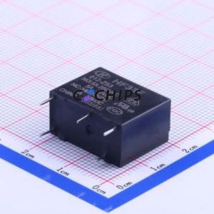 HF33F/012-ZS3 Power Relay Through hole,10.2x20.5mm Relay <b>12V</b> 1 Changeover: 1C (SPDT-Changeover)::: 5 250V-AC/30V-<b>DC</b> - Product Image 1