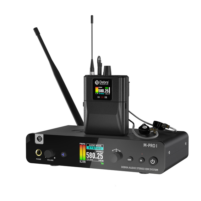 Debra M-PROI Noise Cancelling Metal Stereo UHF Professional Digital Wireless IN-EAR Monitor for Stage Performance