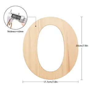 Letras de madera en blanco de 8 pulgadas para decoración del hogar, señal de madera sin terminar, recortes de letras grandes, para porche, fiesta de boda