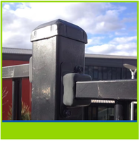 Cubierta Protectora de Acero Galvanizado para Postes Cuadrados de Cercas, para Postes de Malla Metálica y de Terraza