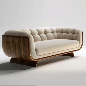 Confort Sala de estar Sofás Muebles Lujo Moderno Tela Sal Muebles Conjunto Nuevo Diseño Botón Conjuntos de sofás seccionales para <span class=keywords><strong>la</strong></span> venta - Product Image 3