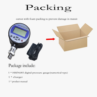 HSIN685 Stainless Steel Digital Pressure Gauge High Precision LED Display Gas Pressure Measuring Instrument Calibrator Sensors