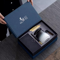 Nuevo juego de regalo de Taza de cerámica de Navidad, regalo de Año Nuevo transfronterizo, taza de café de oficina, juego de caja de regalo de Año Nuevo