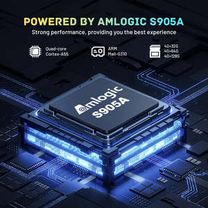 HK1Rbox X50 4 Go de RAM 128 Go 32 Go 64 Go Qualité supérieure 8K HD <span class=keywords><strong>Android</strong></span> 14 puissant 4 Go de RAM WIFI6 BT5 1000M Amlogic S905A X5M Boîtier TV intelligent <span class=keywords><strong>IP</strong></span> - Product Image 2