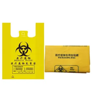 LDPE Plastic Type and Disposable Feature Medical Waste Bags