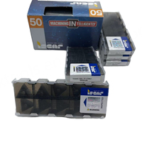 ISCAR TNMG160408-TF IC9250 Insertos de Carburo de Tungsteno Superduro PCD/CBN/CVD para Torneado Externo, Herramienta de Torno CNC, Israel, 1 Año