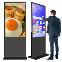Kiosque d'affichage numérique Android 11 Wi-Fi 49/55 pouces avec carte SIM, moniteur ultra-large pour affichage numérique en public intérieur, vidéo pour magasin