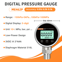 Calibrateur de pression intelligent à affichage LCD haute précision Moray ME462P, manomètre différentiel, jauge de pression d'eau numérique