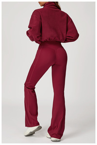 <span class=keywords><strong>Manteau</strong></span> de <span class=keywords><strong>sport</strong></span> pour <span class=keywords><strong>femme</strong></span>, coupe-vent, épais et <span class=keywords><strong>chaud</strong></span>, pour l'automne et l'hiver, avec col montant, logo sur le devant, en spandex/polyester, doublure polaire - Product Image 5