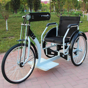 Tricycle pliable à 3 roues en gros, <span class=keywords><strong>fauteuil</strong></span> <span class=keywords><strong>roulant</strong></span> manuel pour personnes handicapées, triciclo à manivelle, <span class=keywords><strong>fauteuil</strong></span> <span class=keywords><strong>roulant</strong></span> manuel à manivelle, tricycles - Product Image 3