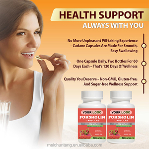 Kapsul pelangsing ekstrak Vegan <span class=keywords><strong>Forskolin</strong></span> untuk perawatan berat badan dewasa & dukungan pencernaan - Product Image 2