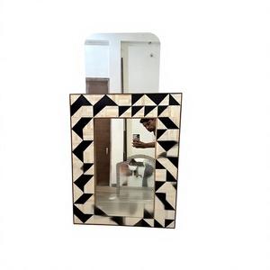 กระจกติดผนังลายหรูหรา งานฝีมือประดับตกแต่งบ้าน - Product Image 1