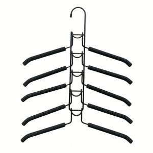 Closet Storage Organizer Hangers Space Saving 5 in 1 Non-Slip Metal Magic <b>Clothes</b> Hanger Multifunctional Adult <b>Clothes</b> <b>Rack</b> - Product Image 1