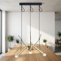 Lámpara Colgante LED de Metal Moderna y Minimalista para Decoración del Hogar, Cocina, Comedor