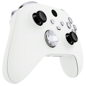 Boutons de remplacement chromés argentés pour manettes Xbox Series X S : gâchettes, croix directionnelle, ABXY, Start, Retour, Sync, Share - Product Image 3