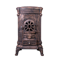 Poêle autonome en fonte européenne, à bois et charbon de bois, de style russe, avec une puissance de 9 kW, pour le chauffage intérieur de la cuisine et du salon