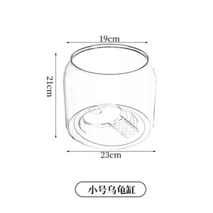 <span class=keywords><strong>Aquarium</strong></span> de bureau rond moderne en plastique transparent écologique pour poissons rouges et plantes vertes - Product Image 6