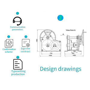 油圧ウィンチワイヤーロープ電気ウインチ機械的制限のある自己放電ロープ工業用ウインチ - Product Image 6