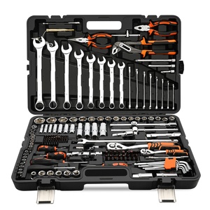 Nouvel ensemble d'outils Steeltreks : Kit de réparation pour véhicules utilitaires, haute qualité, 151 pièces, jeu de clés à douilles et clés à cliquet Allen S2, boîte à outils - Product Image 1