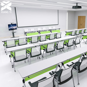 Table de bureau moderne pour salle de <span class=keywords><strong>réunion</strong></span>, mobilier de bureau modulaire, table de conférence pliable empilable, table de formation - Product Image 5