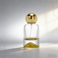 Flacons de parfum en verre de luxe élégants de 30 ml à fond épais, cylindriques, vides, avec pulvérisateur à pompe, sérigraphie, écologiques, pour diffuseur à bâtonnets