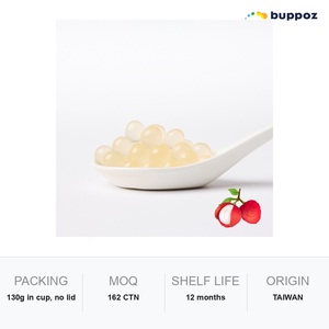 ลิ้นจี่ป๊อปปิ้งโบบา 130 กรัม แบบถ้วย ฮาลาล HACCP สำหรับร้านชานมไข่มุก รับผลิตแบบ OEM - Product Image 6