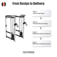 Máquina de entrenamiento funcional profesional personalizada serie REP de seis postes con rack de potencia completo y cable, certificación CE, venta al por mayor a granel