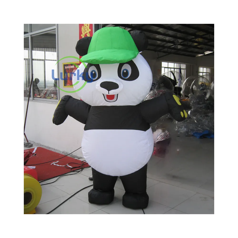 Customized High Quality Inflatable Bear Cartoon Panda Inflatable Mascot Giants Inflatable Cartoon for Club Party Ads Advertising