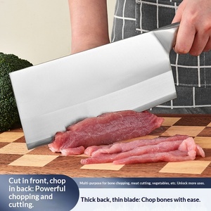Couteau de Chef en Acier Inoxydable 30CR13 Lin Tai Zuo, Tranchant, Multifonctionnel, pour Couper et Trancher la Viande, Usage Domestique - Product Image 3