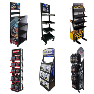 Oem ODM tùy chỉnh sàn kim loại dầu bôi trơn hiển thị Kệ dầu động cơ hiển thị đứng dầu động cơ hiển thị giá - Product Image 1