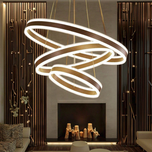 Moderner Luxus-LED-Kronleuchter für zu Hause Dimmbare Unterputz-Decken pendel leuchte Schwarz Fernbedienung für Wohnzimmer - Product Image 6
