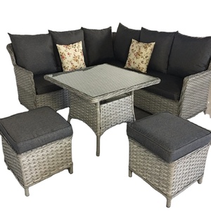Wholesale PE rattan/wicker outdoor leisure furniture set garden sofa furniture set
