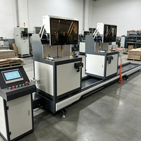 Scie à onglet multi-angle automatique de précision à double tête CNC intelligente avec écran tactile
