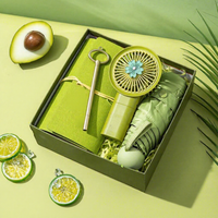 Coffret Cadeau Femme FX Vert pour Mariage, Demoiselles d'honneur, Affaires : Thermos, Parapluie, Serviette – Idéal Fête des Mères