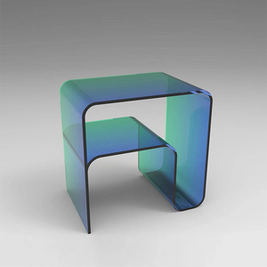 Nouvelle Table d'appoint coloré acrylique meubles plexiglas pmma salon meubles Transparent moderne à côté de la table - Product Image 6