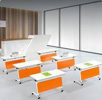 Vente directe d'usine de tables de formation pliantes multifonctionnelles, bureaux mobiles pour conférences et réceptions, bureaux informatiques