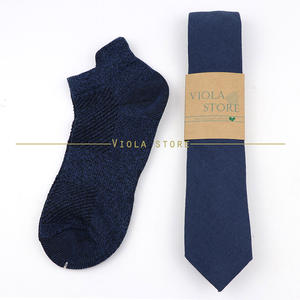 Conjunto de calcetines a rayas de algodón para hombre, conjunto de ropa masculina informal, a la moda, color azul, verde, azul marino, Primavera, regalo, corbata, accesorio - Product Image 2
