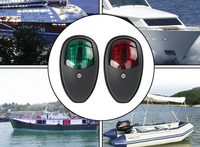Signal lumineux de navigation 12V lumière côté tribord et bâbord vert et rouge led feux de bateau Marine pour bateau Yacht camion remorque Van