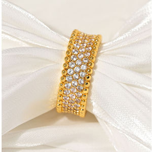 Персонифицированный Prix De Gros Ice Out 5a Циркон Cubique 18K Бляшка или Bague Bijoux <span class=keywords><strong>Intemporels</strong></span> Femmes Anillos De Promesa - Product Image 3